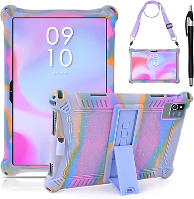 DETUOSI Okaysea 10.1 Inch Silicone Tablet Case with Stylus Pen & Shoulder Strap