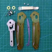 1 Set ULTEM PEI Handle Scales with Pocket Clip For Benchmade 940 Osborne Knives