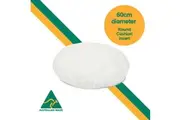 Aus Made ROUND 60cm Diameter Cushion Insert Polyester Premium Lofty Fibre