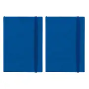 2x Scripto Premium A5 Flexi Home Office Meeting Writing Journal Blue/Lined Paper