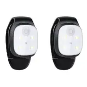 2 Pcs Outdoor Night Clip Lights Reflective Usb Rechargeable Led Light Running Gear Light Running Ac