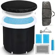 Inflatable Portable Spa with Pump, Gel Filters, Repair Kit, 180 x 70 cm, Black