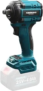KIESBIHR Cordless Impact Wrench 1/2 Inch Compatible with Makita 18v Battery, Brushless Impact Gun with 450Nm, 4 Speed and Socket Set(Without Battery and Charger)
