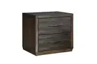 BEDSIDE TABLE - 2 DRAWER in Meadow black