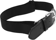 [ROMISBABA] Elastic Baseball Belt for Youth Boys Black Adjustable Sports Waist Belt Closure