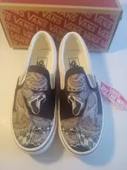 VANS Classic Slip-on Desert Snake/Black Sneakers Shoes Mens 5 Womens 6.5 NWB