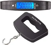 Kinstecks 110lb/50kg Fish Scales Backlit LCD Portable Electronic Balance Digital Fishing Scale Hanging Scale for Hunting Fishing Postal Kitchen