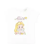 x Disney Alice T-shirt 18M,24M,12M white