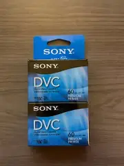 2 Sony DVC MiniDV 60 Min Camcorder Video Cassette Tapes Mini DV NEW
