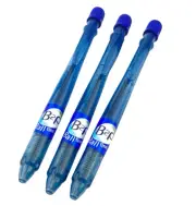 Pilot B2P Begreen Recycled Retractable Ballpoint Pens - Blue Ink 0.7 - Pack of 3