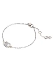 kate spade new york Molten Clear Glass Solitaire Chain Link Bracelet