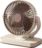 Lmyit Circulation Fan | USB Rechargeable Desk Air Circulator Fan - Indoor Outdoor 3-Speed Adjustable Rotatiable DC Motor Gear for Working, Studying