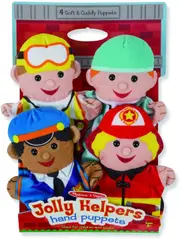 Melissa & Doug Jolly Helpers Hand Puppets Activity Educational Play