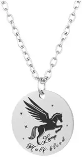[Angel's Draw Home] Percy Inspired Necklace Percy Jackson Gift Stainless Steel Necklace Gift Camp Half Blood Gift