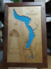 Lake Kokanee, WA - Laser Cut Wood Map | Wall Art | Made to Order