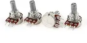 Aexit 4 (Potentiometer) Pcs Single Linear Knurled Shaft Control Volume Rotary Potentiometers 100K (39ry390qf378) Ohm WH148