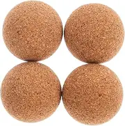 FOYTOKI 4pcs Wooden Foosball Table Balls 32mm Mini Cork Balls for Football Table Replacement for Tabletop Soccer Ball Set