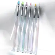 ‌Taoluwin 6Pcs Nail Art Brushes Set, Professional Nail Art Design Pen, Nail Painting Brushes Kit with Acrylic Handle, Easy to Clean, Perfect Gift for Nail Artists