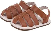 SKEANIE Ziggie Tan Baby & Toddler First/Pre Walker Sandals US3/EU18/Small/3-9 Months | Baby & Toddler Crib Sandals