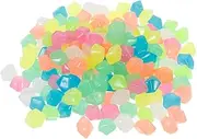 BUGUUYO 1set Luminous Stone Pebbles Holder Fish Tank Gravel Cobblestones Artificial Rocks Fish Tank Decorations Rock Aquarium Fish Rocks Aquarium Decoration Gems Aquarium Rocks para 100pcs