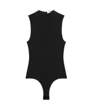 high-neck jersey jumpsuit L Black