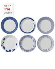 Royal Doulton Pacific Pasta Bowls (Set of 6) with $14 Credit