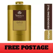 Yardley London Gold Deodorizing Talc Talcum Powder Men 100Gm