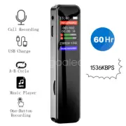 Digital Voice Recorder Display Screen Voice Activated Audio Recording Device