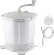 Portable Mini Washing Machine, Mini Manual Washing Machine, Manual Hand Clothes Washer, Underwear Laundry Washer, Portable Washing Machine for Home Dormitory, Gray