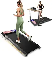 Upreign Walking Pad with Incline, Treadmills for Home & Office,2.5HP Under Desk Treadmill, Compact Portable Treadmill with Remote Control and APP,LED Display