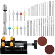 Micro PCB Drill Bit Pin Vise Bench Vice Sanding Disc Screw Eye Pin Set 102pcs