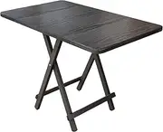 Dining Table, Folding Living Room Dining Room Table A176 (Black, 120X60X74CM)