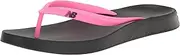 [New Balance] Unisex-adult 24 V1 Flip-Flop, Black/Vibrant Pink, Men 15 M / Women 16.5 W