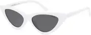 Retro Vintage Narrow Cat Eye Sunglasses for Women Clout Goggles Plastic Frame,,