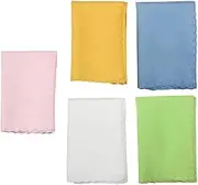 CANIGHT 1set Colorful Musical Instrument Cleaning Cloth Polishing Wipes for Guitar Piano More Convenient Lightweight Random Colors