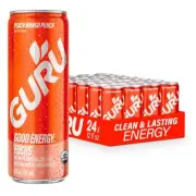 Guru Energy Beverage Peach Mango Punch 12.0 fl oz (Pack of 24)