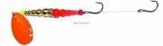 Mack's Lure Double Whammy Wedding Ring Super Spinner Rig #2 Hooks Orange 17013
