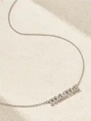 [Jennifer Meyer] Jennifer Meyer - Mama 18-karat White Gold Necklace - Silver - One size One size Silver