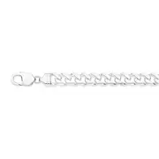 Silver 23cm Solid Curb Bracelet