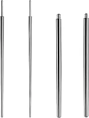 [unel] Piercing Taper Set 4PCS – Insertion Pins & Assistant Tools for Threadless & Screw-On Body Piercings, Stretching Kit for Nose, Ear, Lip, Eyebrow 14G, 16G, 18G, one size, Stainless Steel, No