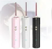 FREEZYMAN Water floss cleaner Portable Dental Flusher Set of 3 Powerful Pulse Belt 3 Modes IPX7 Waterproof Water Dental Floss Professional Cordless Oral Cleaning Belt 150ml Detachable Water Tank for H