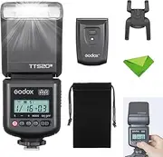 Godox TT520III Camera Flash, 1.8s Recycle Time, 400 Full Power Flash, Built-in Receiver and RT Transmitter for Canon Nikon Panasonic Olympus Pentax and Other DSLR Cameras (NO TTL, TT520II Upgrade)