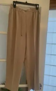 Ted Baker Laurai Camel Slim Cut Ankle Length Jogger Trousers UK Size 2 USA Sz 4