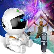 Astronaut Galaxy Star Projector, Galaxy Light Projector, Space Planetarium Projector, Kids Night Light, 8 Modes Remote and 360° Adjustable Star Lights Projector for Bedroom, Ceiling, Party Decor Gifts