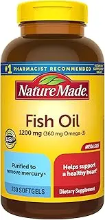 Nature Made - Omega-3 Fish Oil 1200 mg. - 230 Liquid Softgels