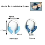 Dental Sectional Matrix Bands Ring Matrice Clamp Fit Garrison Palodent V3 System