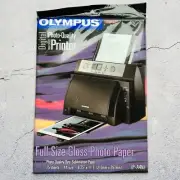 Olympus Digital High Speed Photo Quality Printer Gloss Paper 25Pk NEW