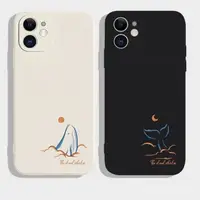 在飛比找蝦皮購物優惠-蘋果手機殼iphone保護殼簡約鯨魚蘋果13手機殻iPhon