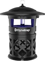 DynaTrap DT2030SR Fly Traps Outdoor - Mosquito & Flying Insect Killer for 1 Acre – Kills Flies, Gnats, Wasps - Bug Zapper Alternative - Black