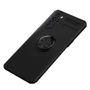Funda Matte Case for Oneplus Nord Soft Silicone Shell Coque Metal Ring Stand Shock Proof Phone Case Cover Capa Nord